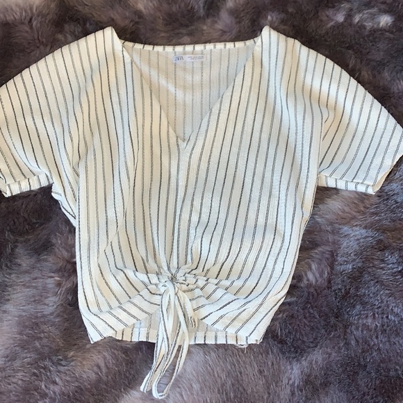 ZARA NEW Never worn striped blouse - Picture 3 of 4